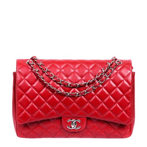 do chanel bags have red interior|Chanel lambskin bag interior.